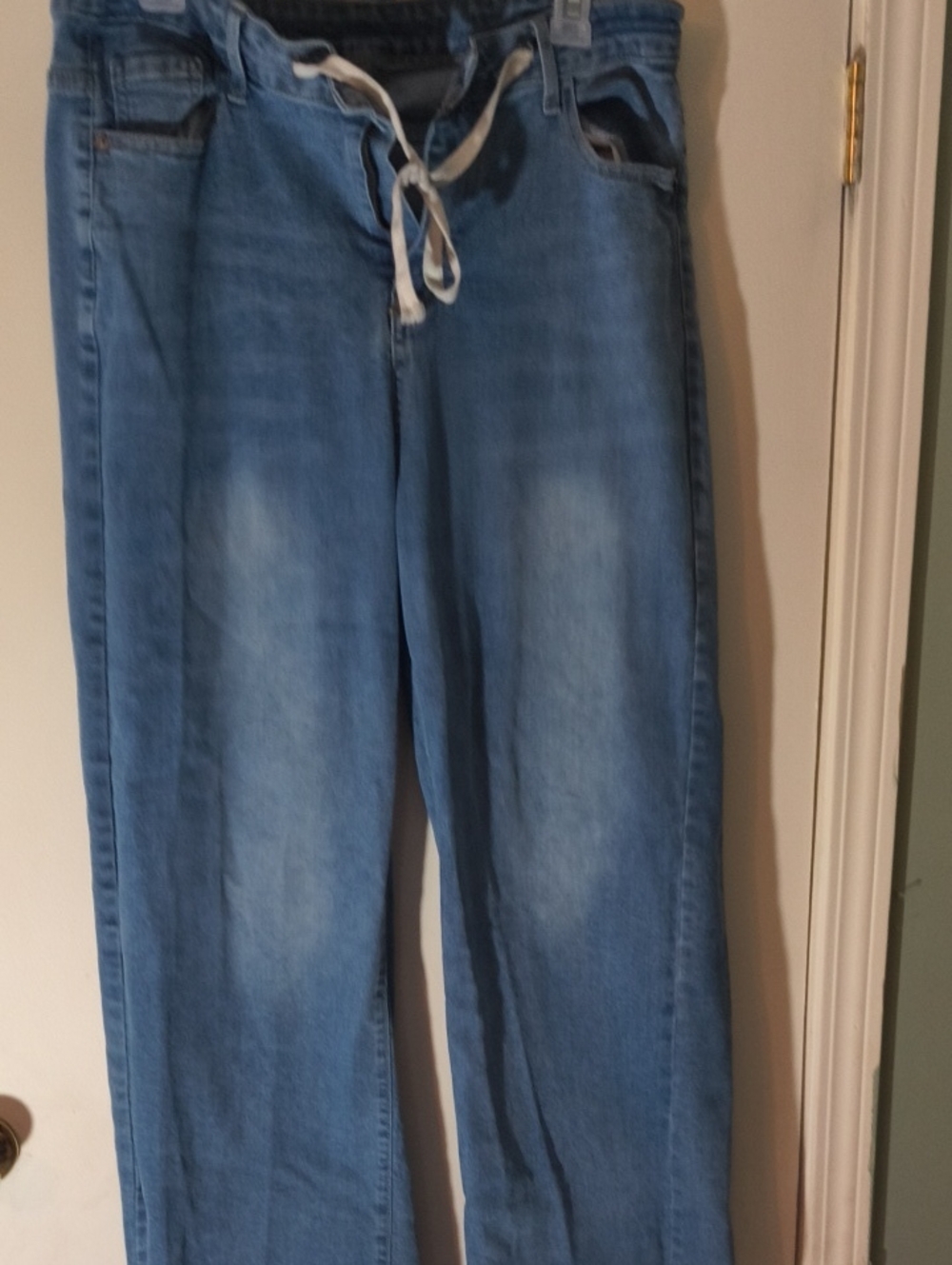Light Blue Wide Leg Jeans - Women